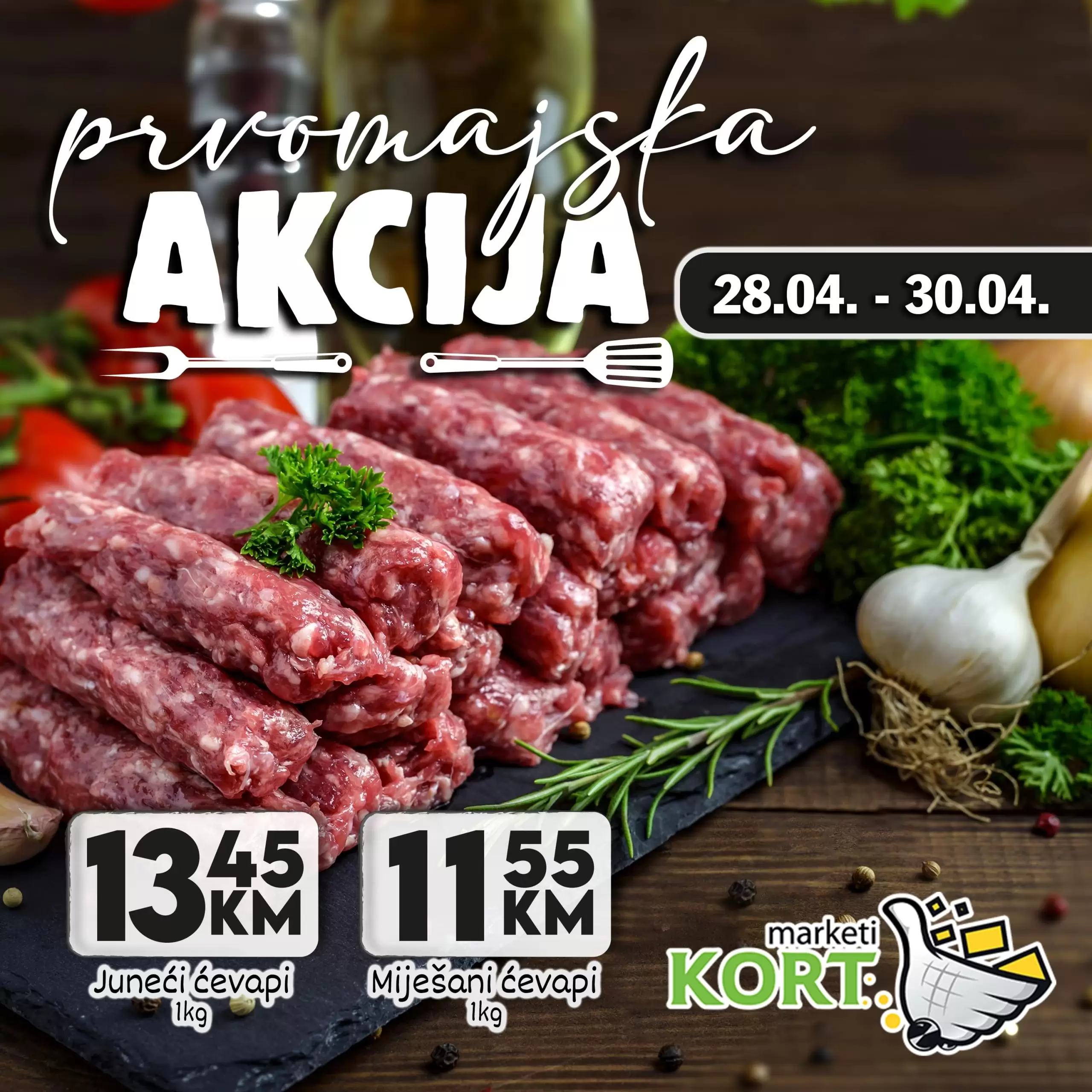 Kort marketi ⇢ Prvomajska akcija 28.4-30.4.2023. 