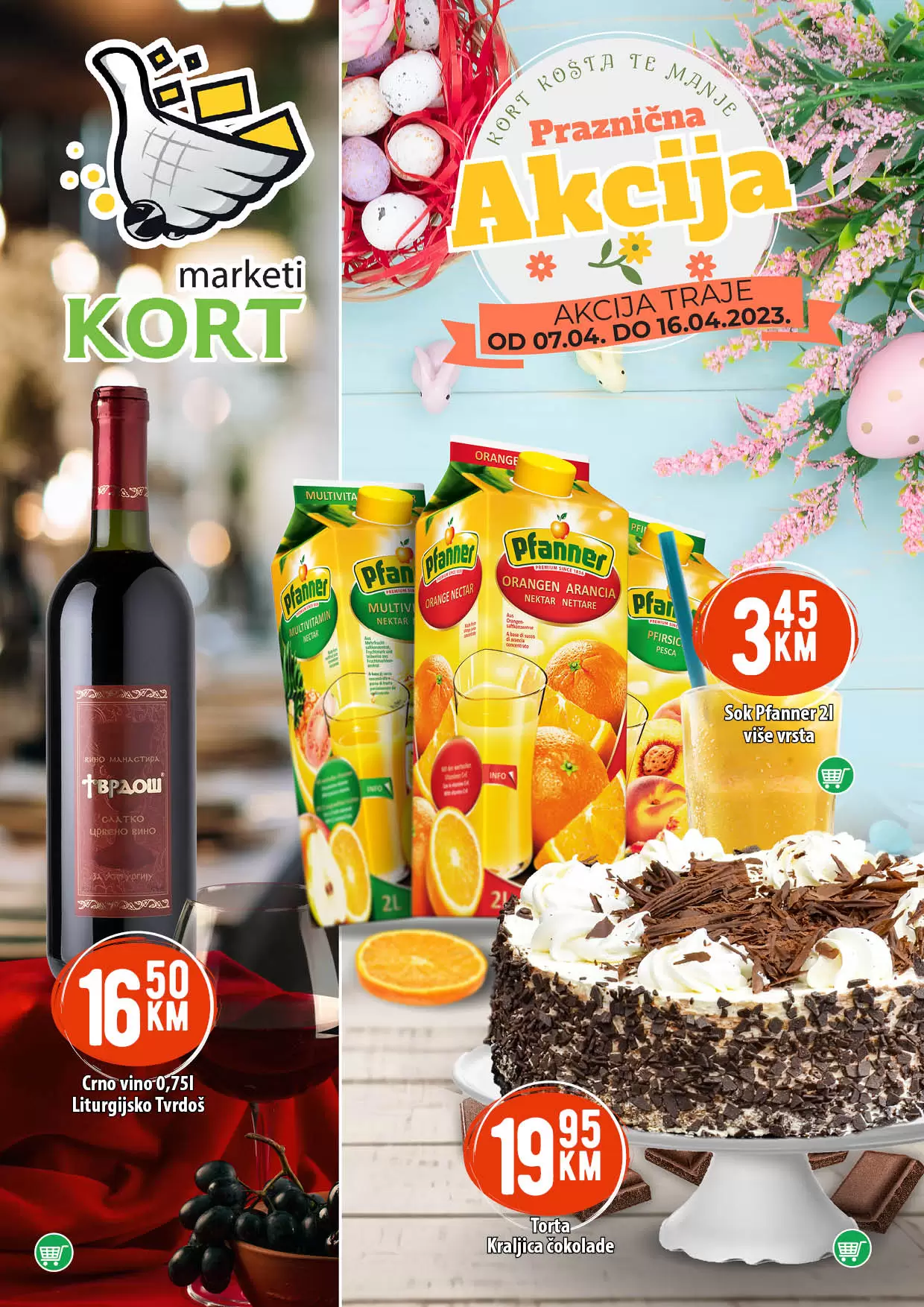 Kort praznična akcija 7-16.4.2023.