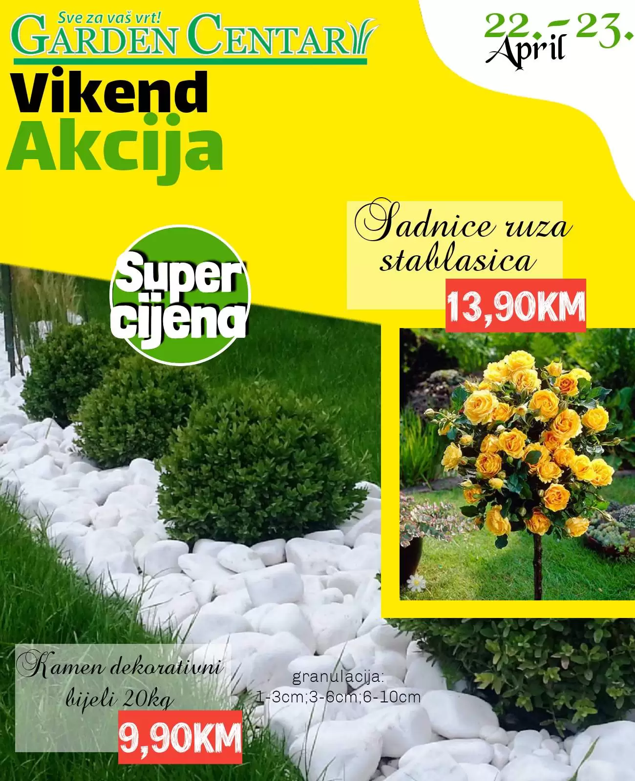 Garden Centar vikend akcija 22-23.4.2023. 