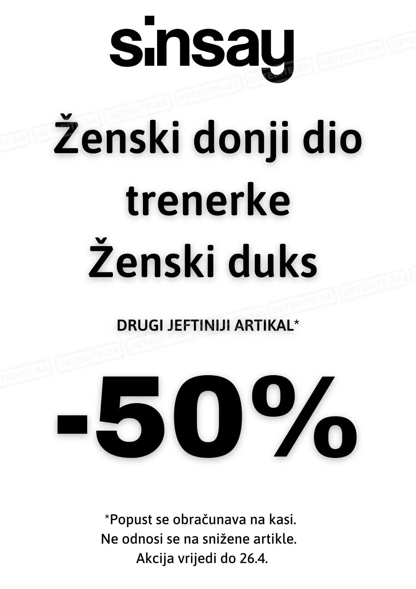 Sinsay BiH SNIŽENJE 50%