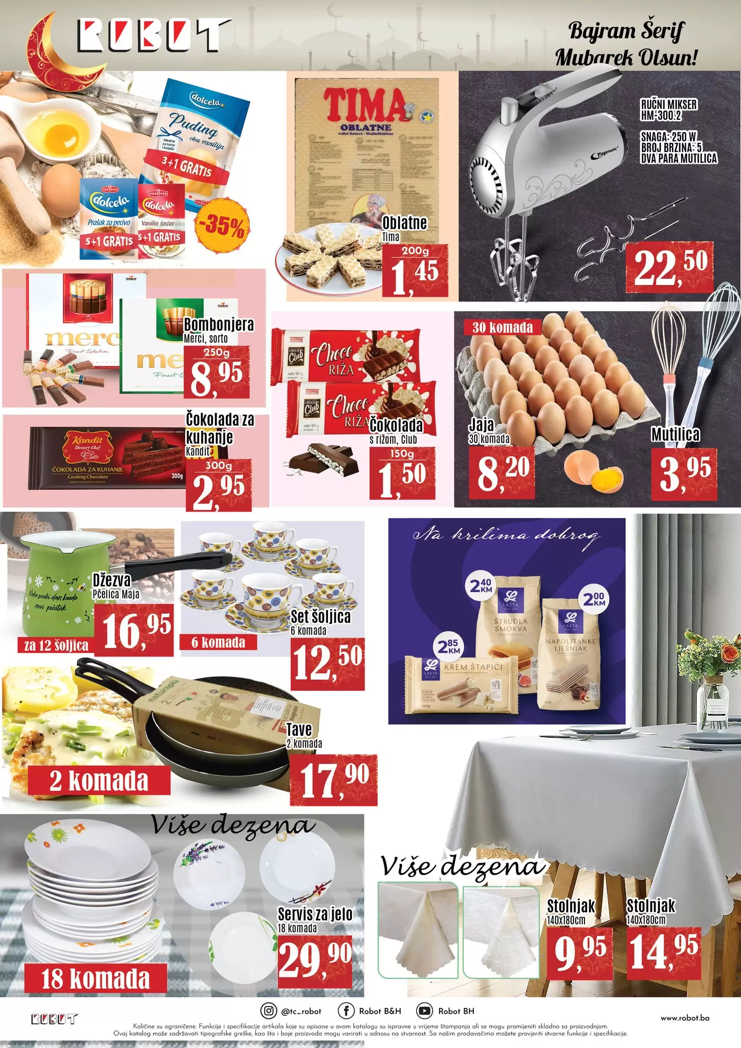 Robot BAJRAMSKA AKCIJA ~ SNIŽENJE do 65% ~ 17-23.4.2023.