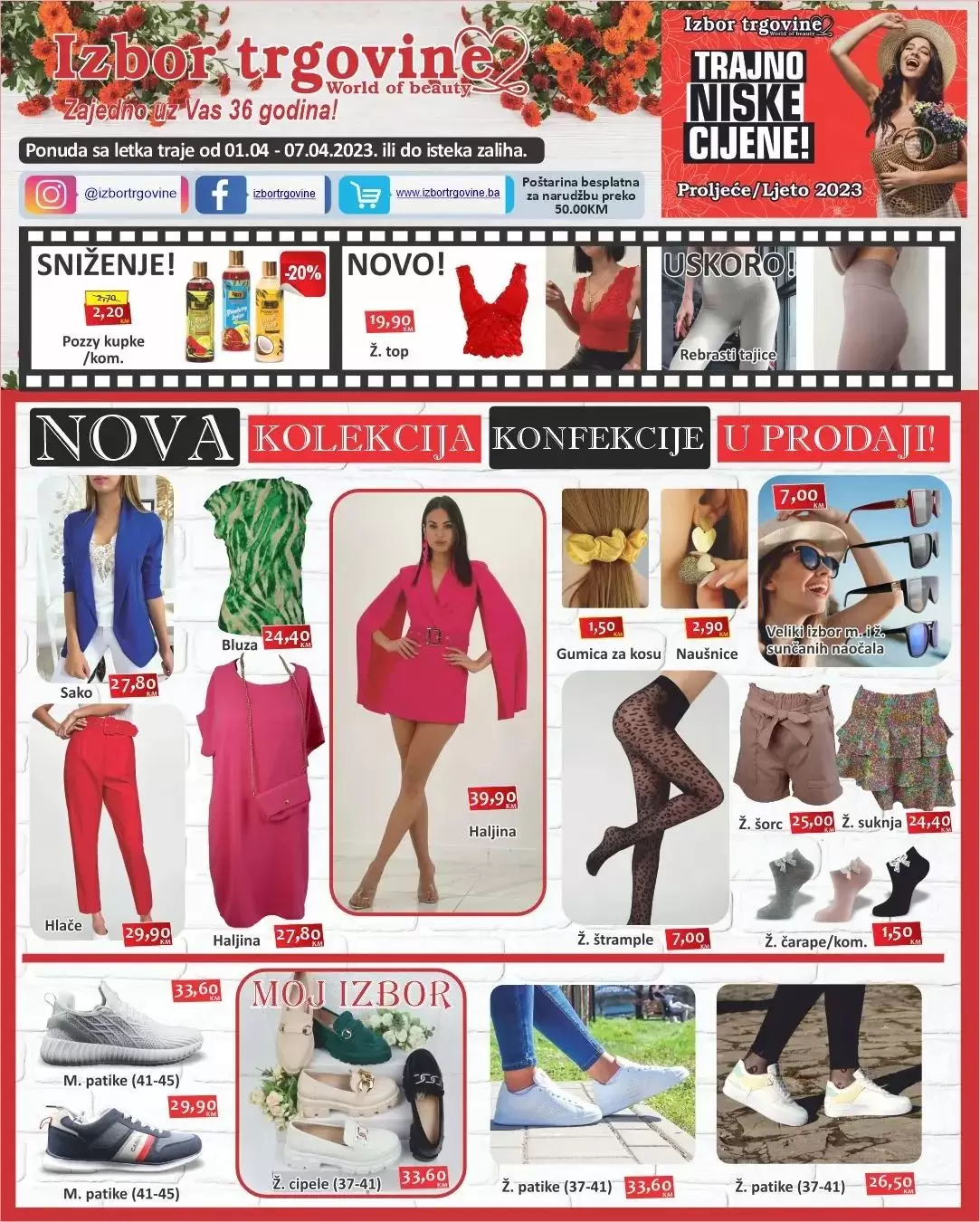 Izbor trgovine katalog TRAJNO NISKE CIJENE 1-7.4.2023.