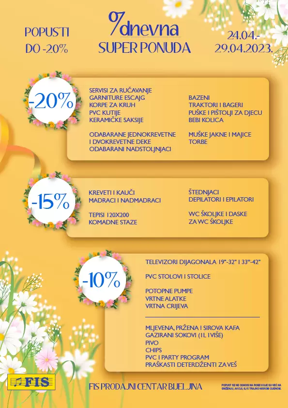 Fis SEDMODNEVNA AKCIJA