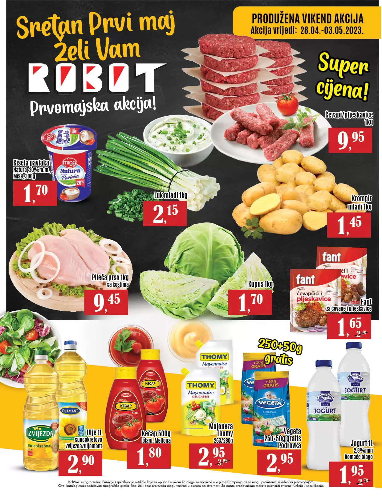 Robot PRVOMAJSKA AKCIJA 28.4-3.5.2023.