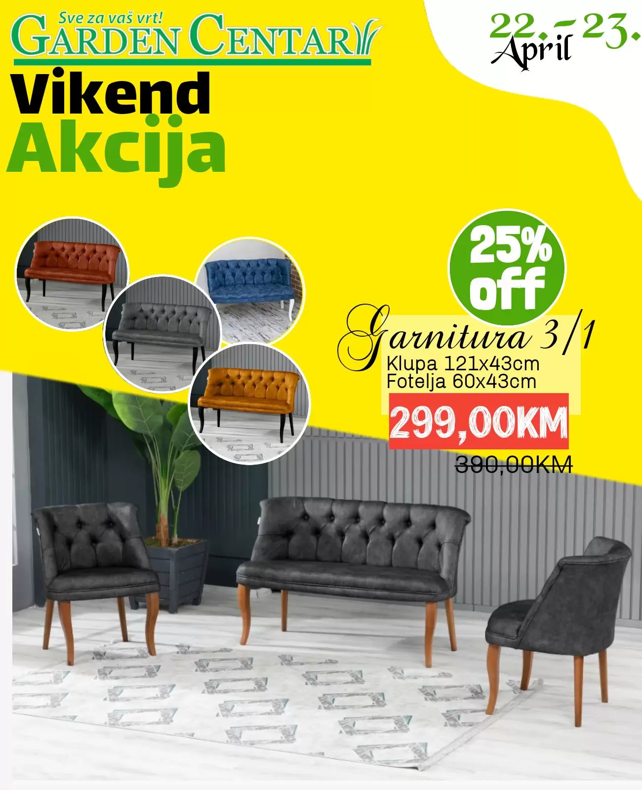 Garden Centar vikend akcija 22-23.4.2023. 