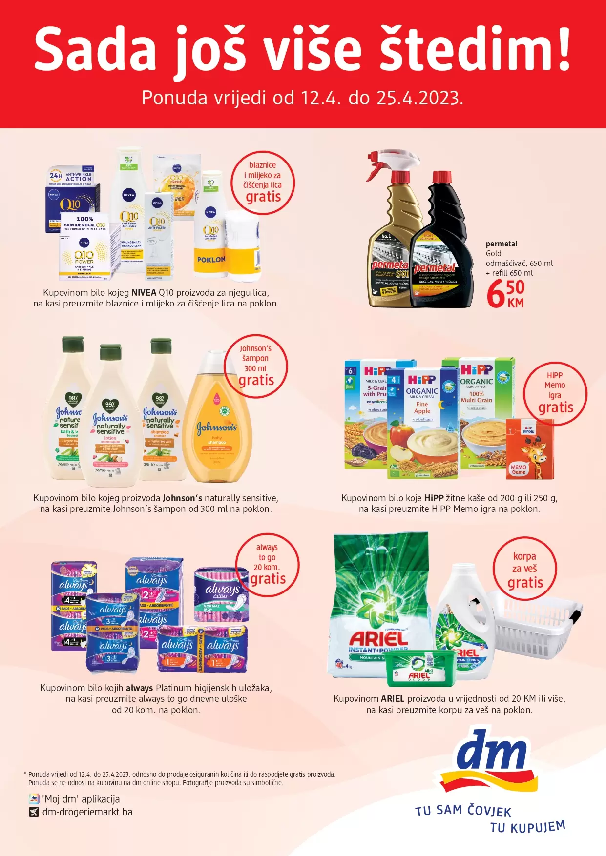 dm GRATIS ⇢Sada još više štedim 12-25.4.2023.