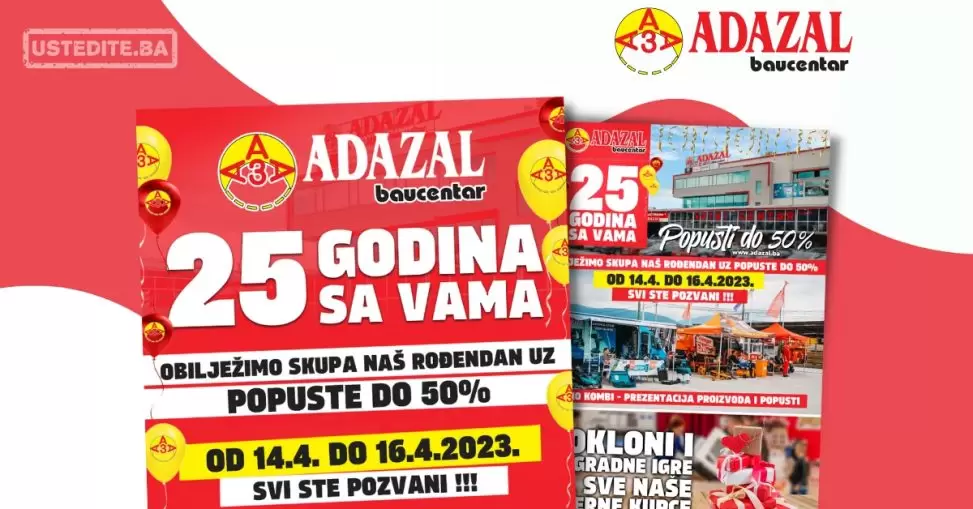 ADAZAL SLAVI ROĐENDAN ⇢ POPUSTI do čak 50%