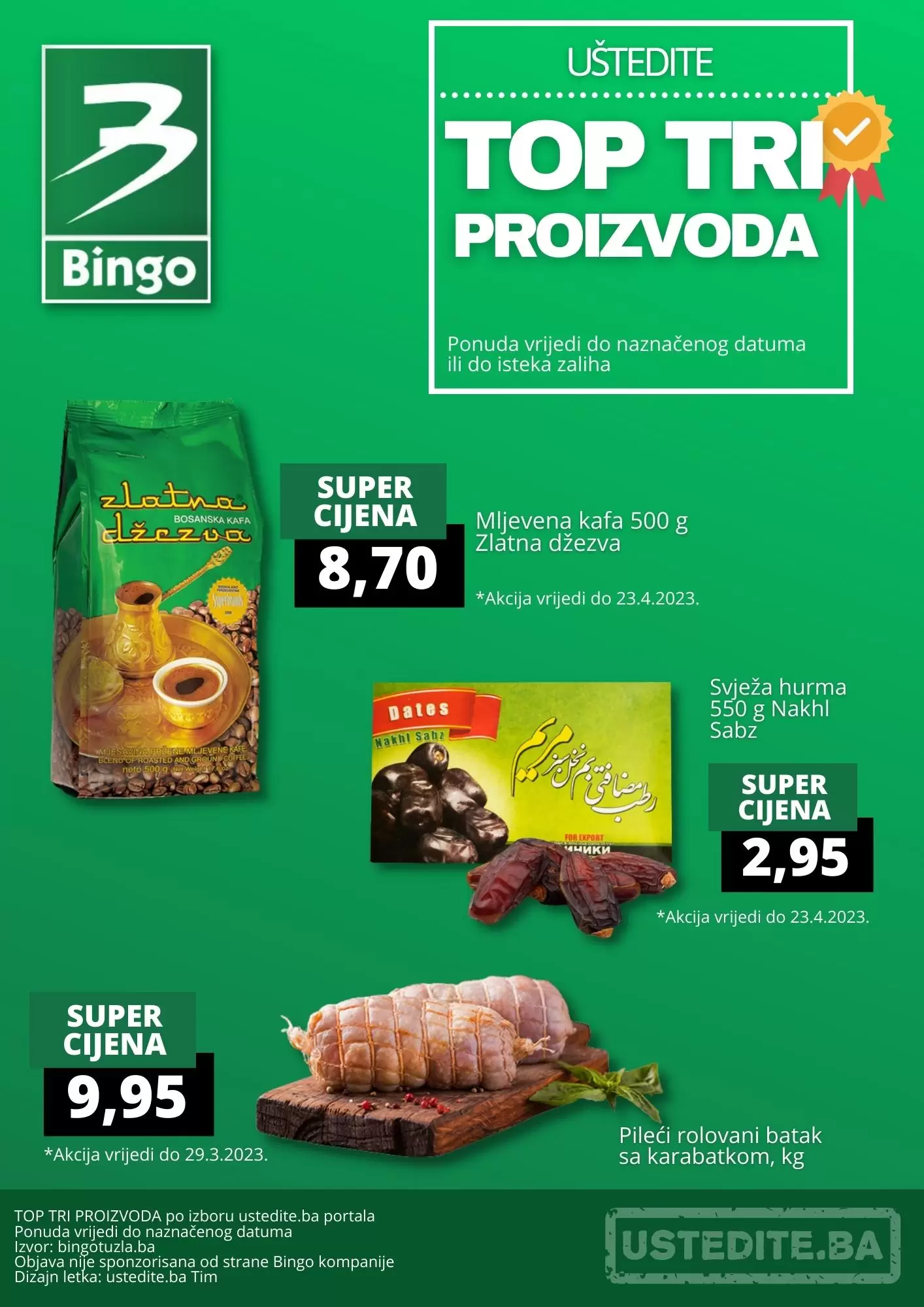 Bingo akcija TOP TRI PROIZVODA