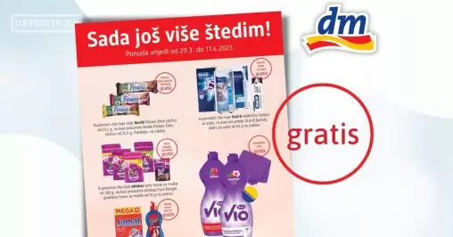 dm GRATIS akcija sniženja do 11.4.2023.