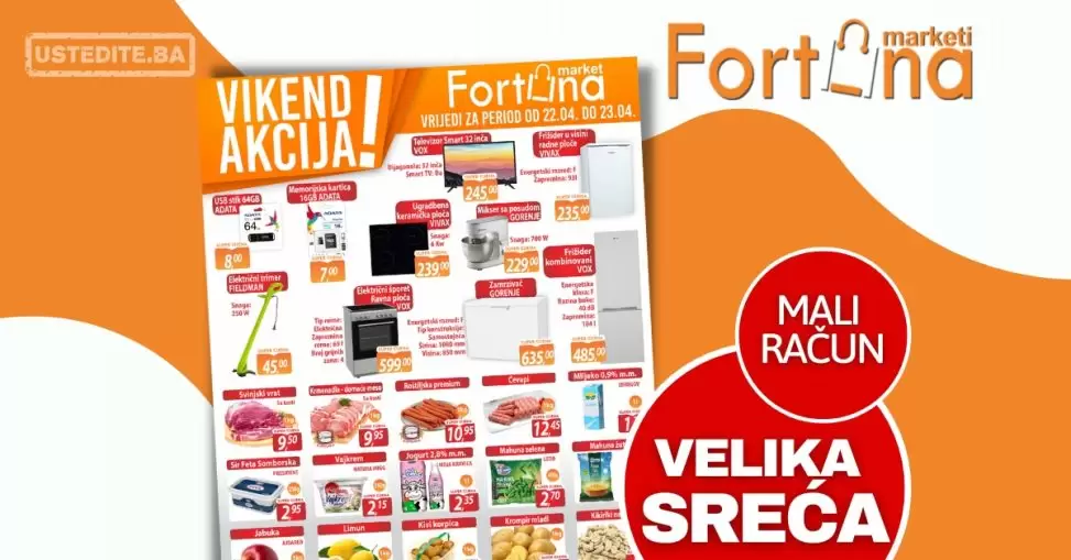 Fortuna vikend akcija 22-23.4.2023.