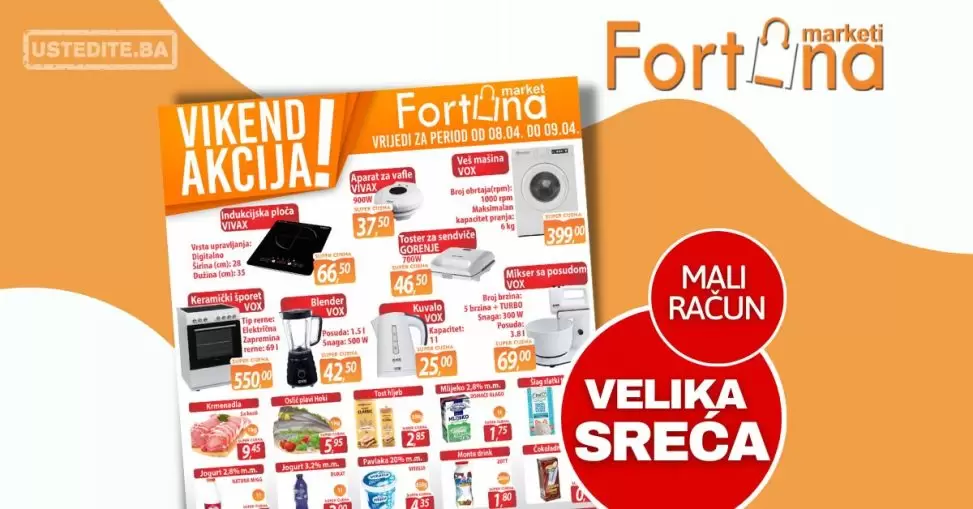 Fortuna vikend akcija 8-9.4.2023.