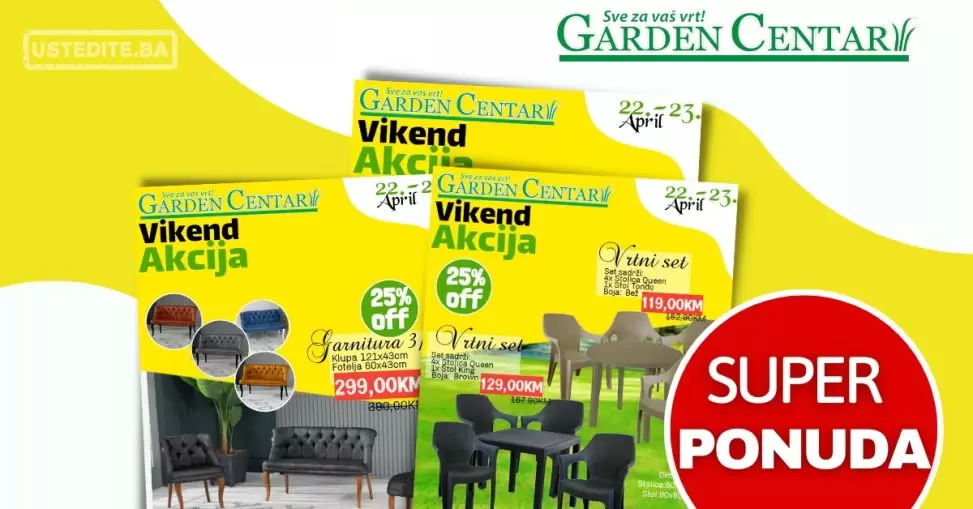 Garden Centar vikend akcija 22-23.4.2023.