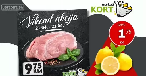 Kort vikend akcija 21-23.4.2023.