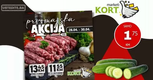 Kort marketi ⇢ Prvomajska akcija 28.4-30.4.2023.