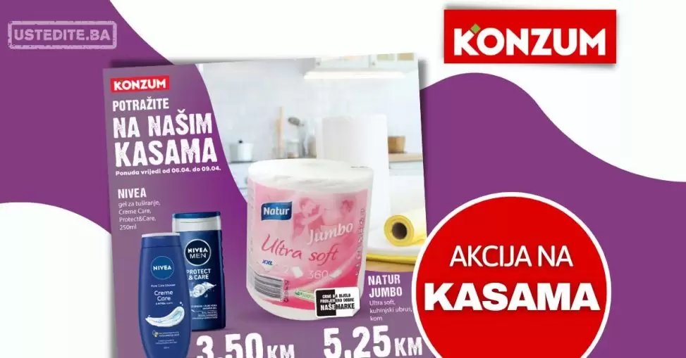 Konzum akcija na kasama