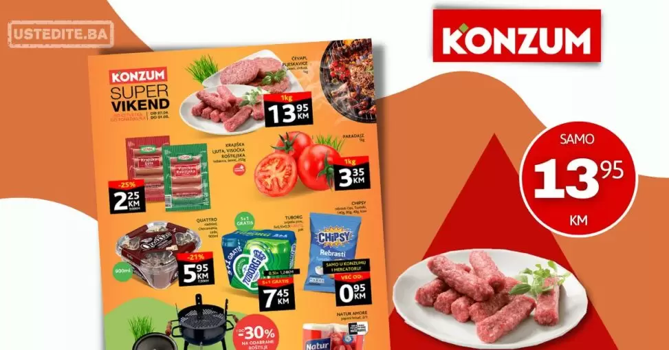 Konzum vikend akcija 27.4-1.5.2023.