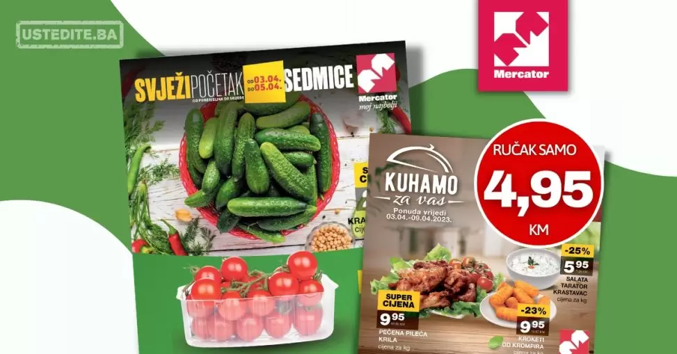 Mercator akcija SVJEŽA PONUDA 3-5.4.2023.