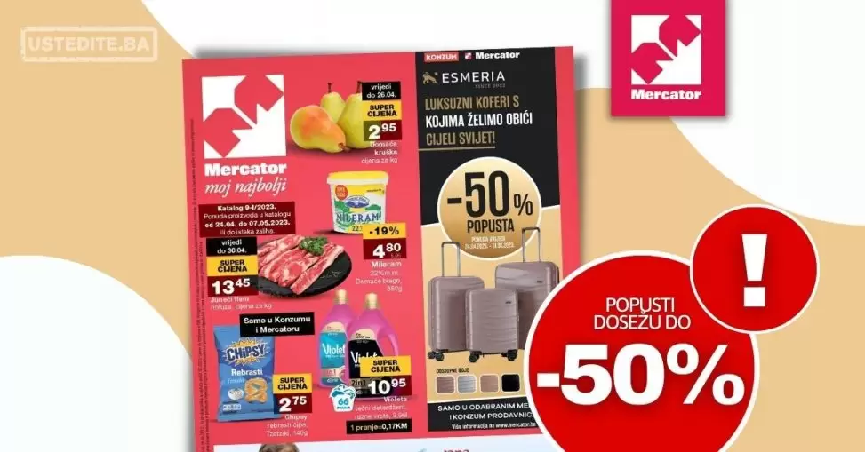 Mercator katalog ⇢ SNIŽENJE do 50% 24.4-7.5.2023.