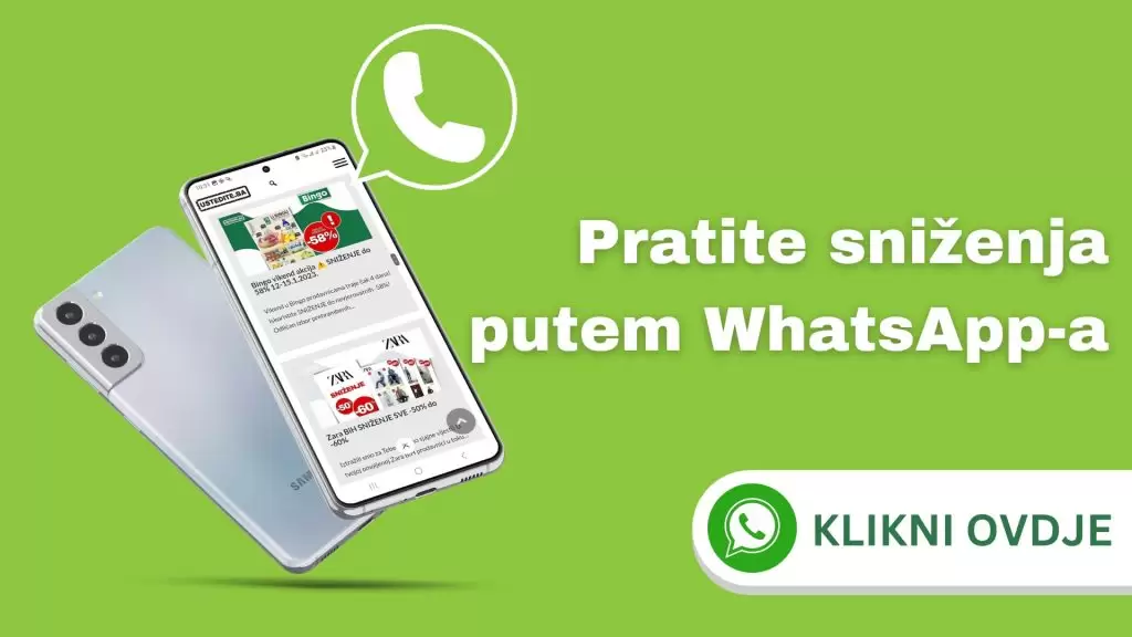 Zelis pratiti snizenja putem whatapp-a