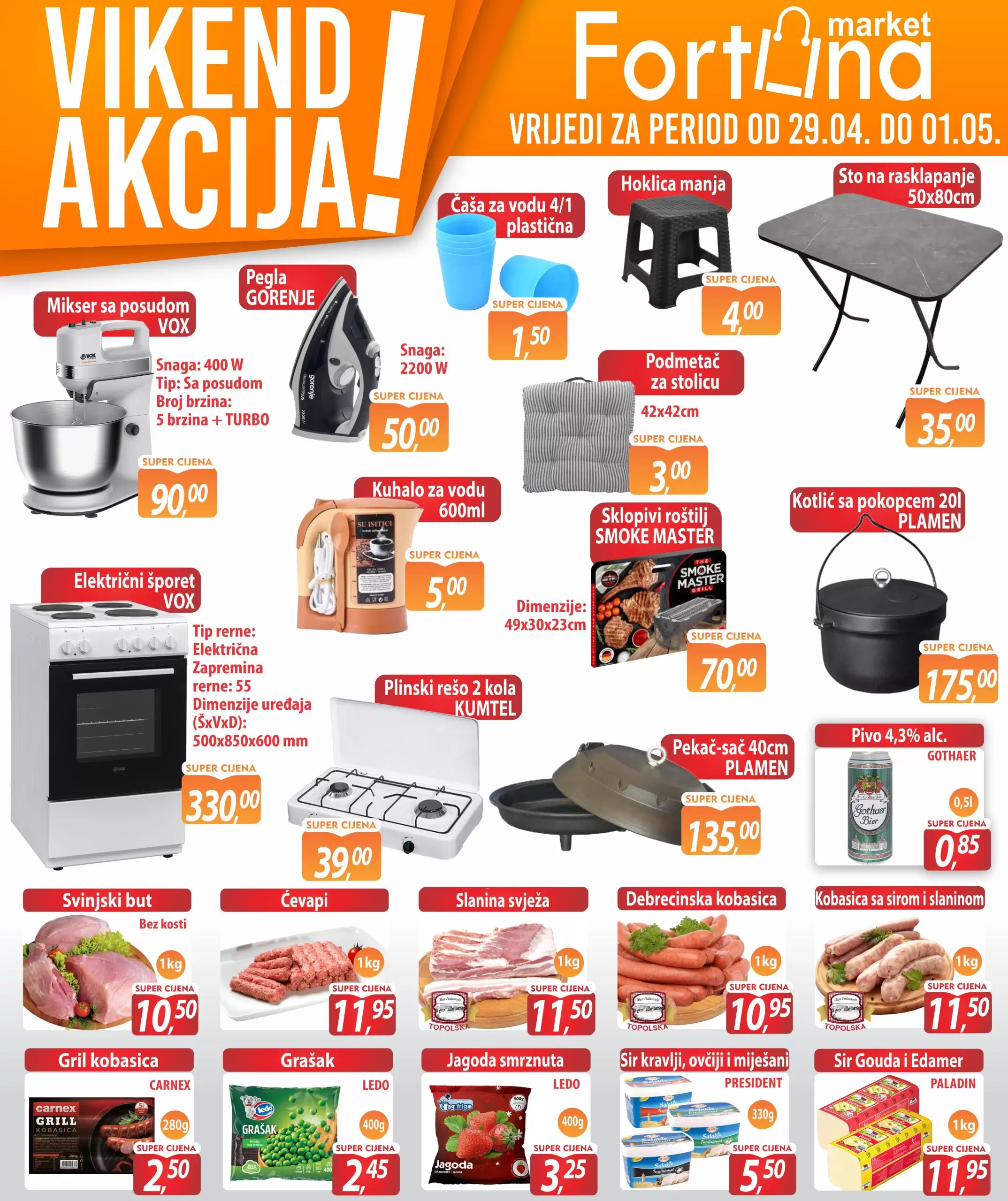 Fortuna vikend akcija 29.4-1.5.2023.