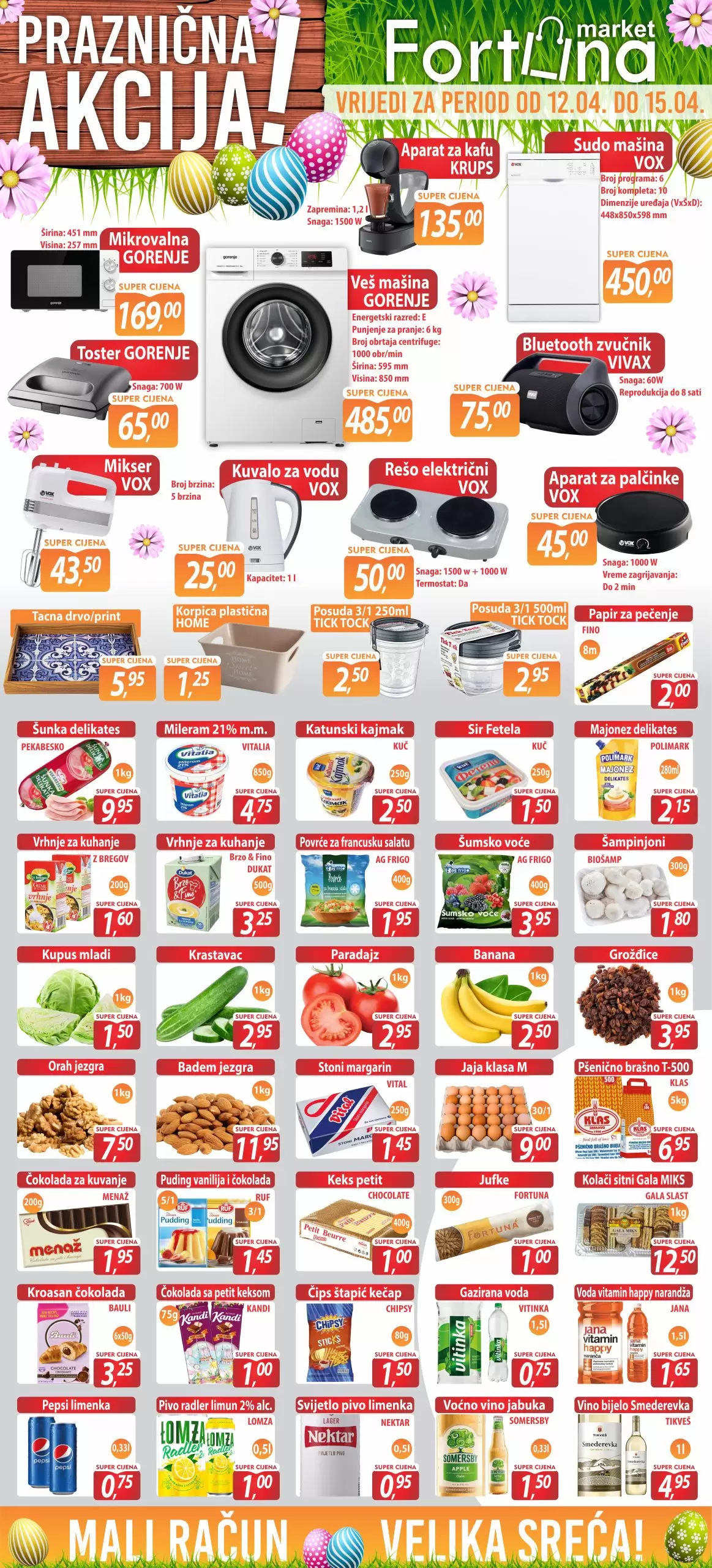 Fortuna PRAZNIČNA AKCIJA 12-15.4.2023.