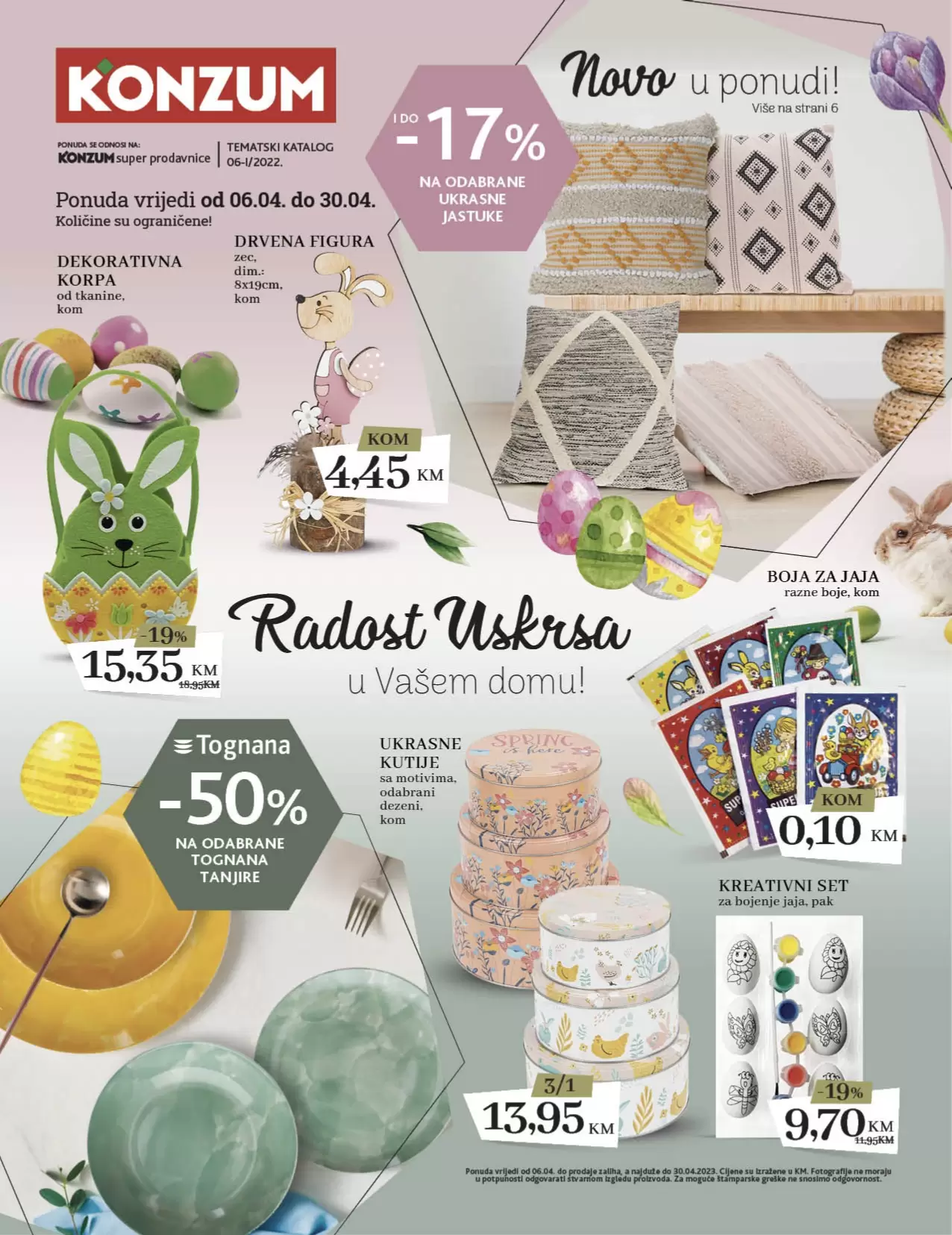 Konzum katalog RADOST PROLJEĆA U VAŠEM DOMU 06.4-30.4.2023.