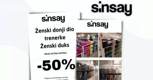 Sinsay BiH SNIŽENJE 50%