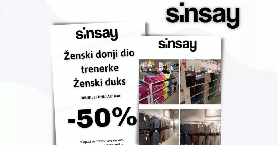 Sinsay BiH SNIŽENJE 50%