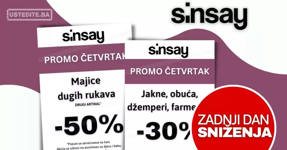 Sinsay SNIŽENJE do 50%