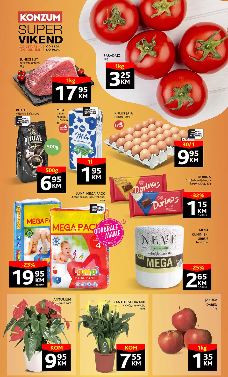 Konzum vikend akcija 13-16.4.2023.