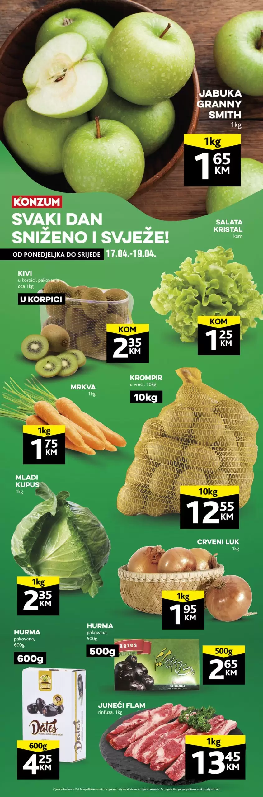 Konzum akcija SVJEŽA PONUDA 17-19.4.2023. 