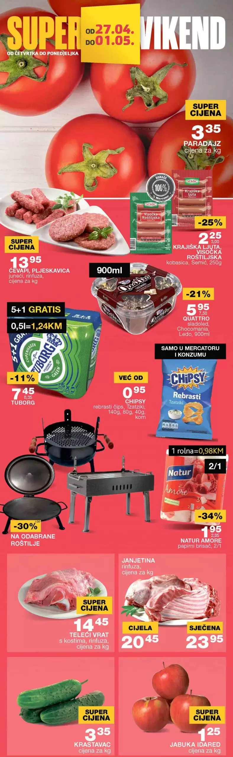 Mercator vikend akcija 27.4-1.5.2023.