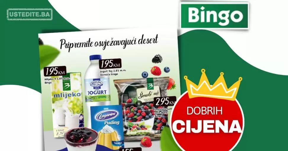 Bingo UKUSAN DESERT za samo 8,40 KM