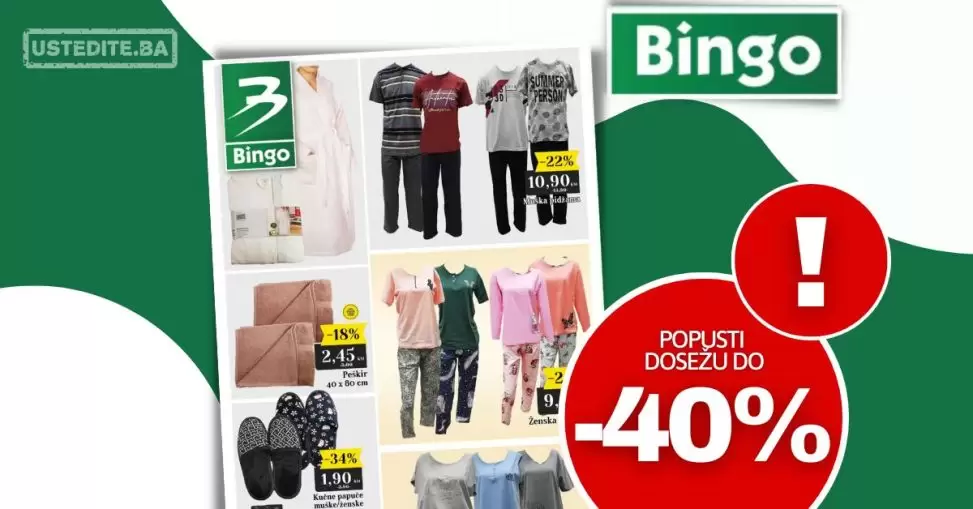 Bingo akcija TEKSTIL ~ sniženje do 23.4.2023.