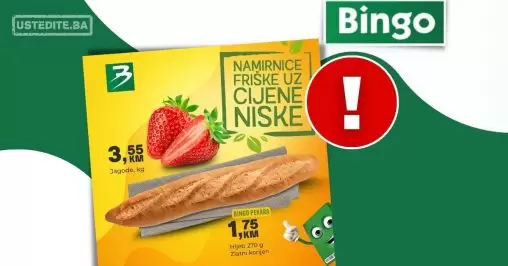 Bingo akcija ⇢Namirnice friške uz cijene niske 10-12.4.2023.