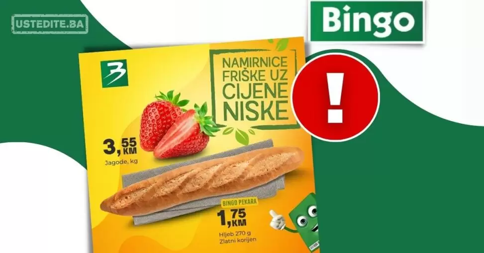 Bingo akcija ⇢Namirnice friške uz cijene niske 10-12.4.2023.