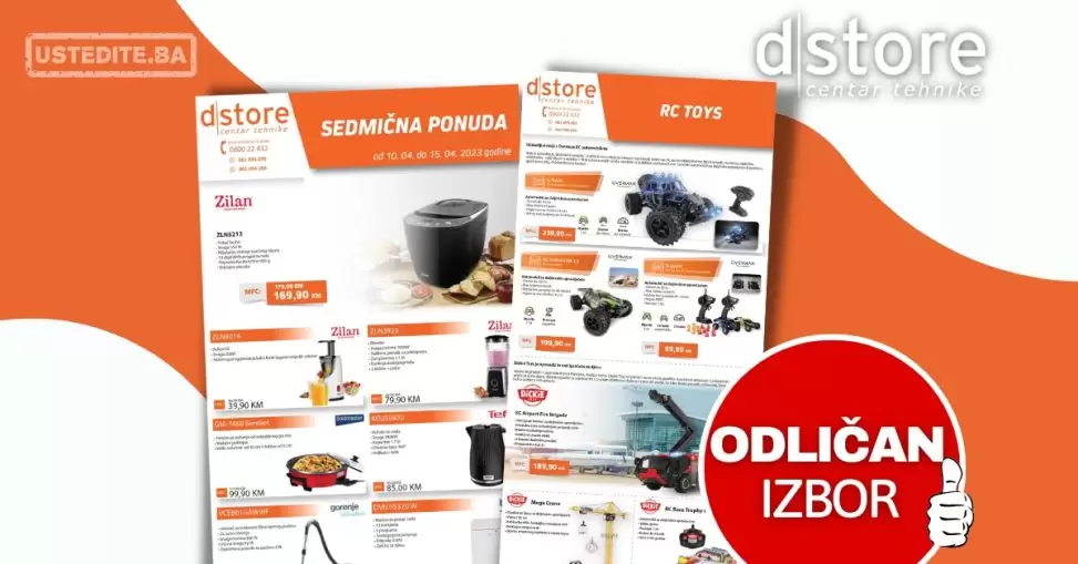 dstore CENTAR TEHNIKE Sedmična ponuda 10-15.04.23.