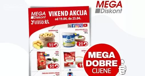 Mega Diskont vikend akcija 19-23.4.2023.