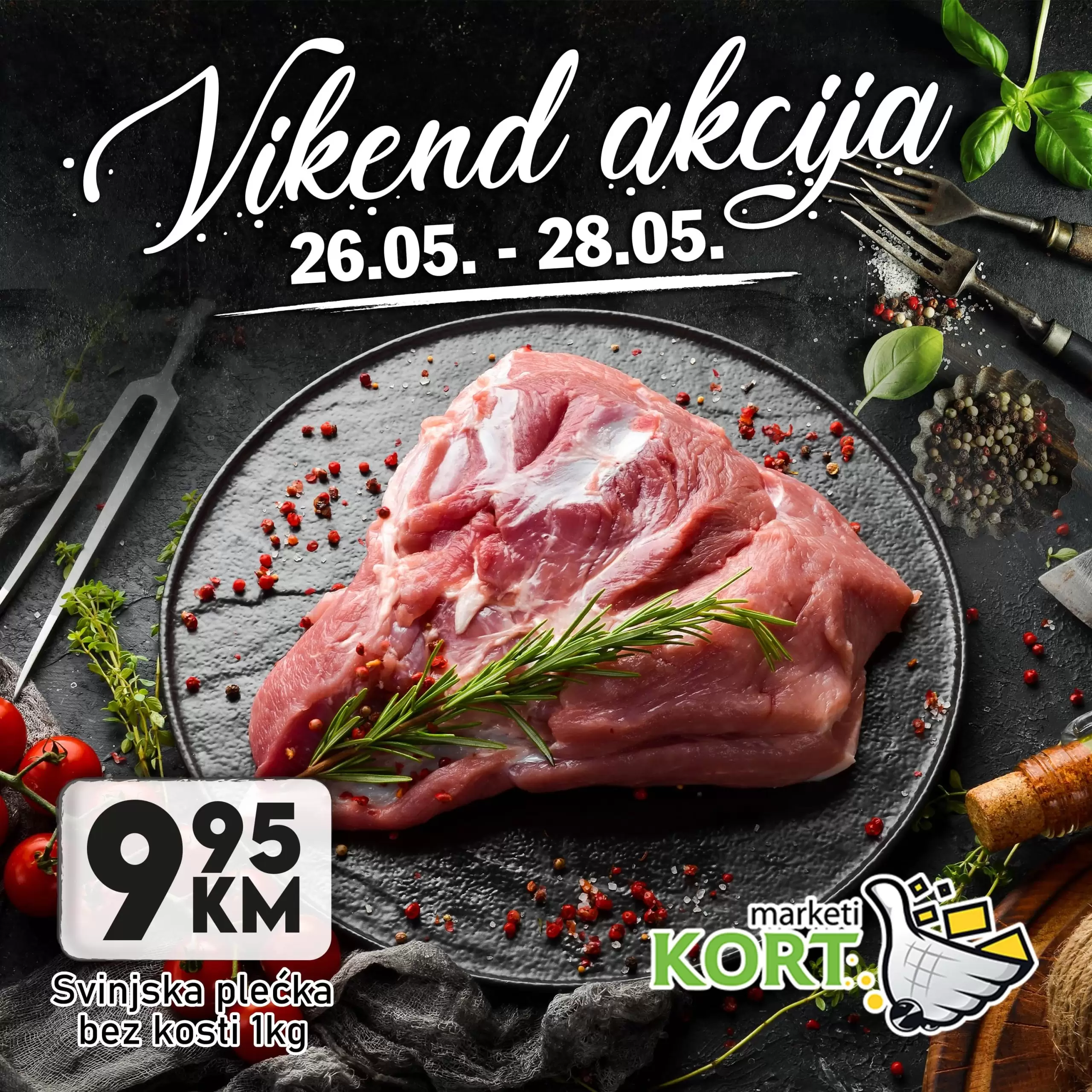 Kort marketi vikend akcija 26-28.5.2023.