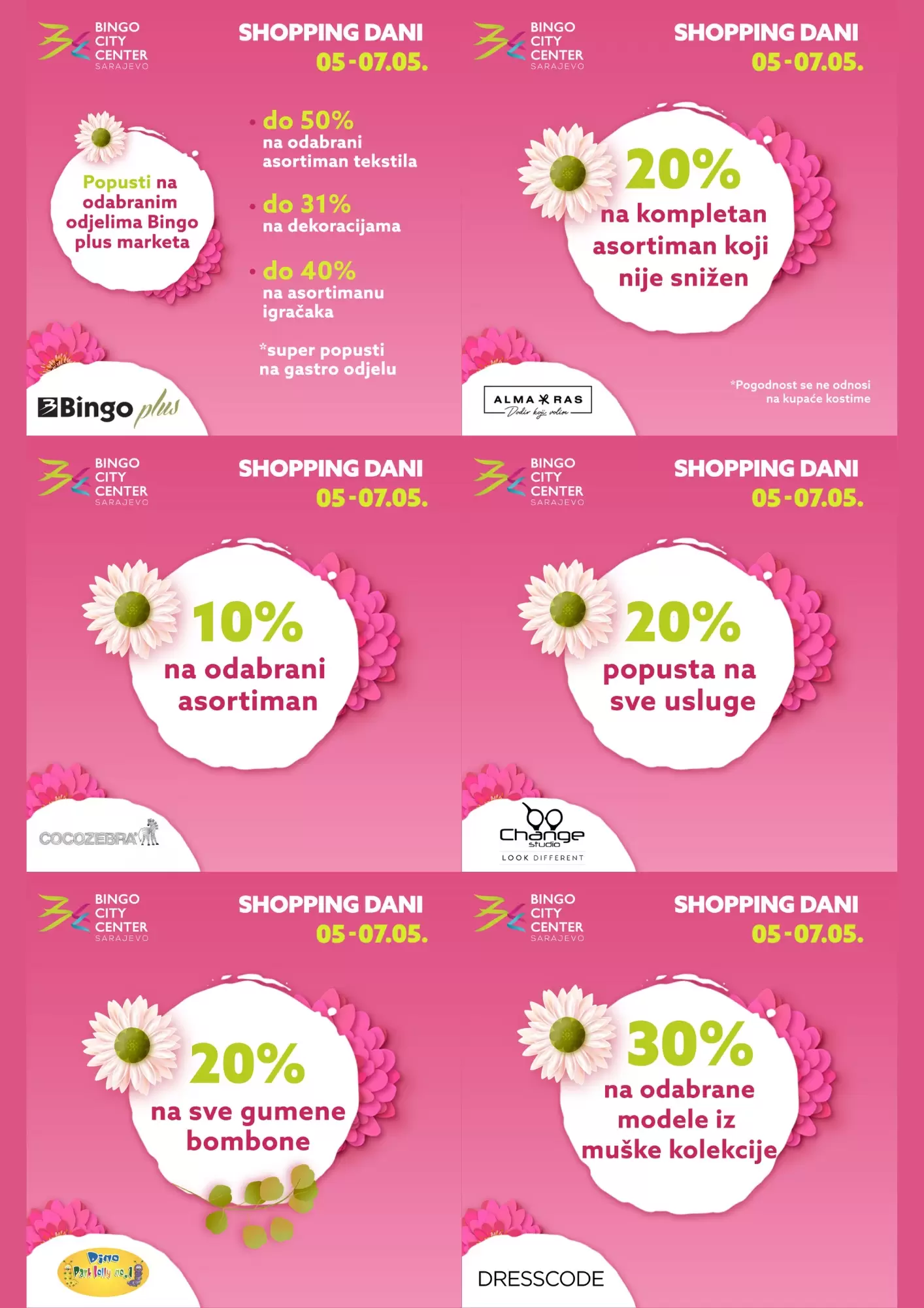 Bingo SHOPPING DAYS ⇢ SNIŽENJA do -50%