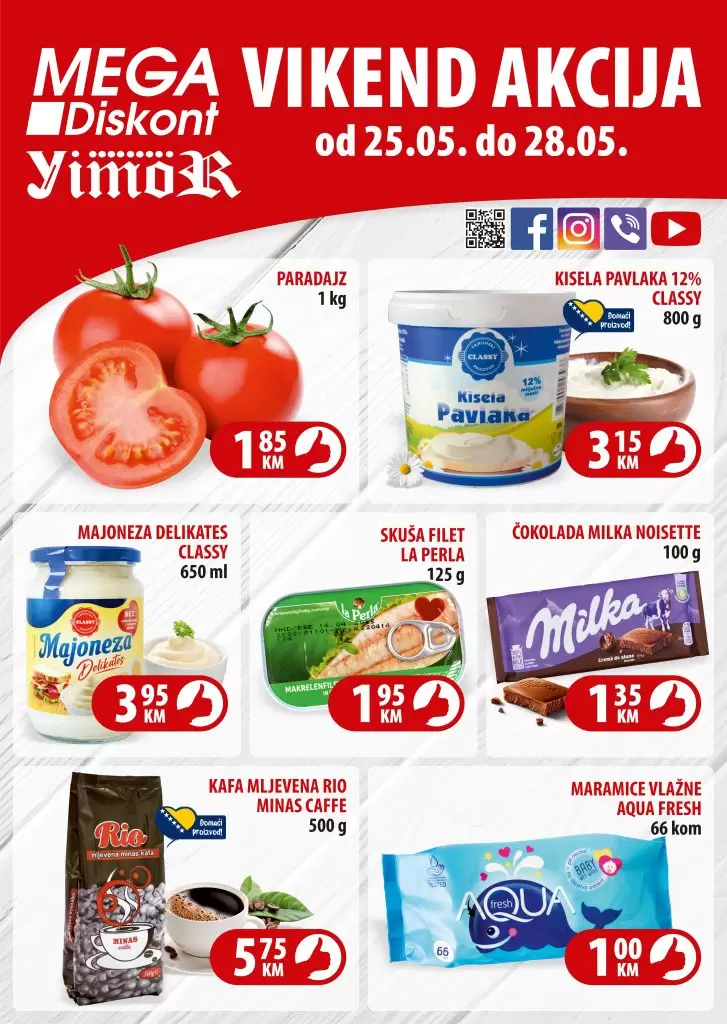 MEGA DISKONT vikend akcija 25-28.5.2023.