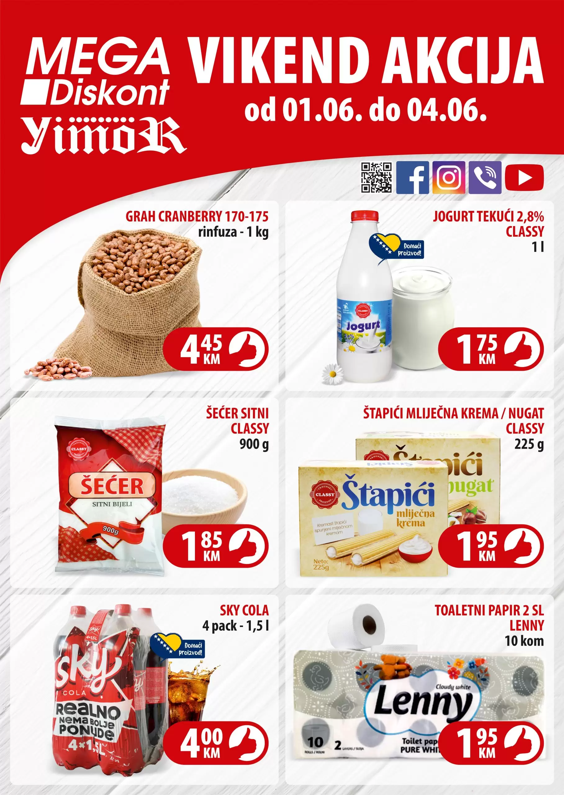 Mega Diskont vikend akcija 1-4.6.2023.