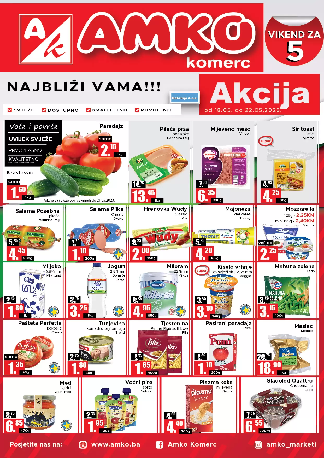 Amko vikend akcija 18-22.5.2023.