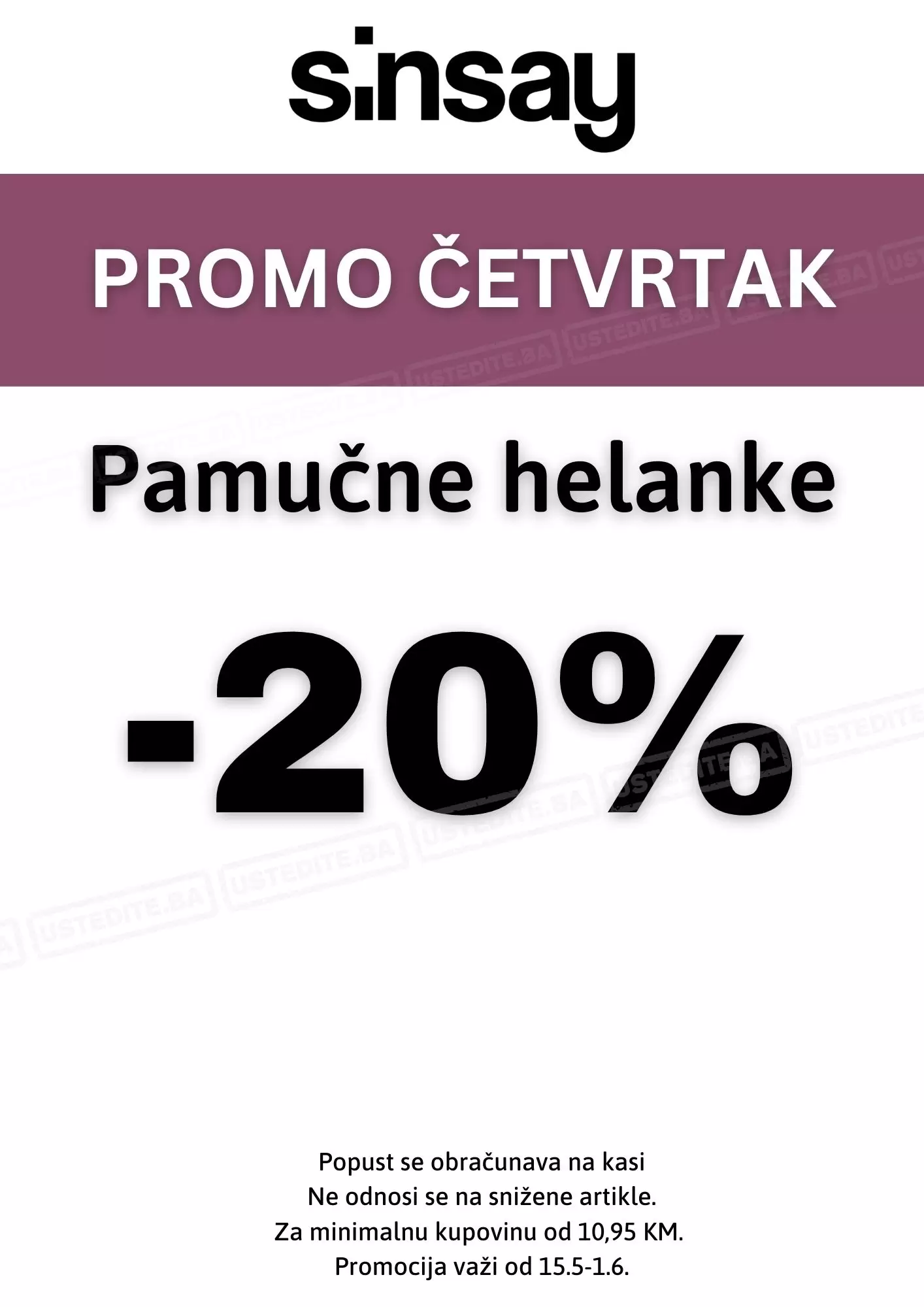 Sinsay BIH SUPER SNIŽENJE