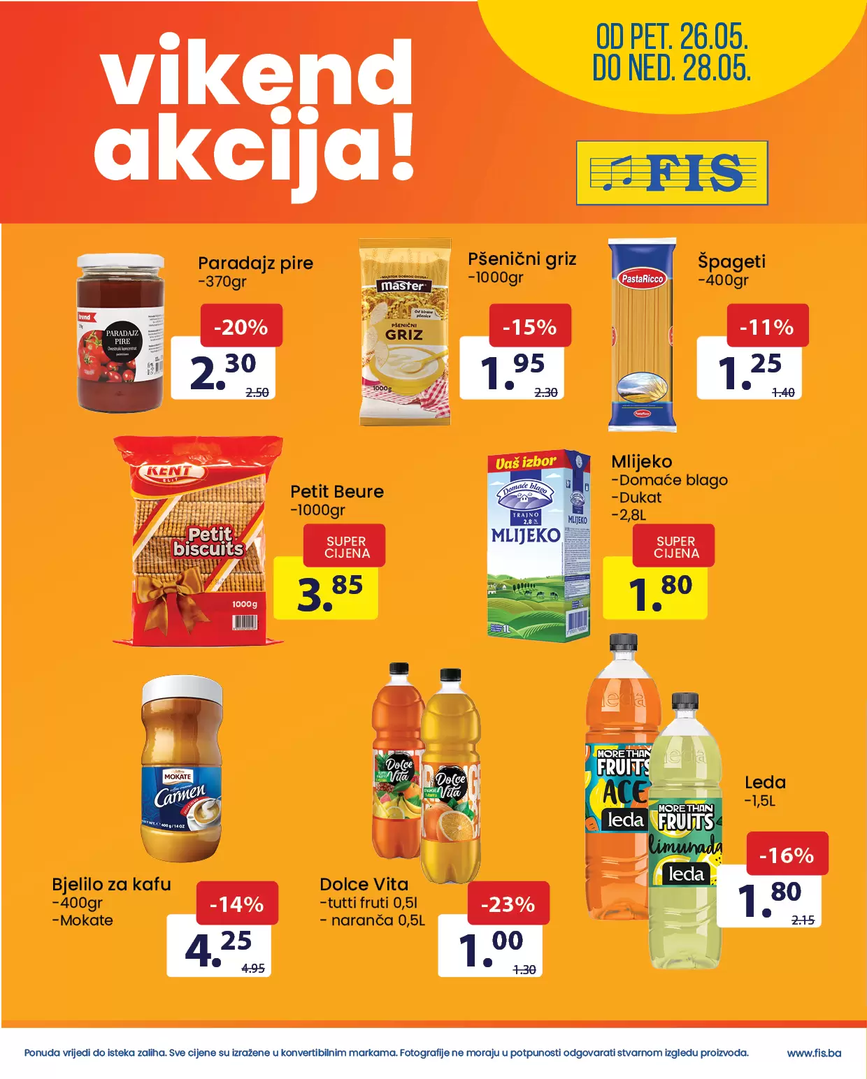 Fis vikend akcija 26-28.5.2023.