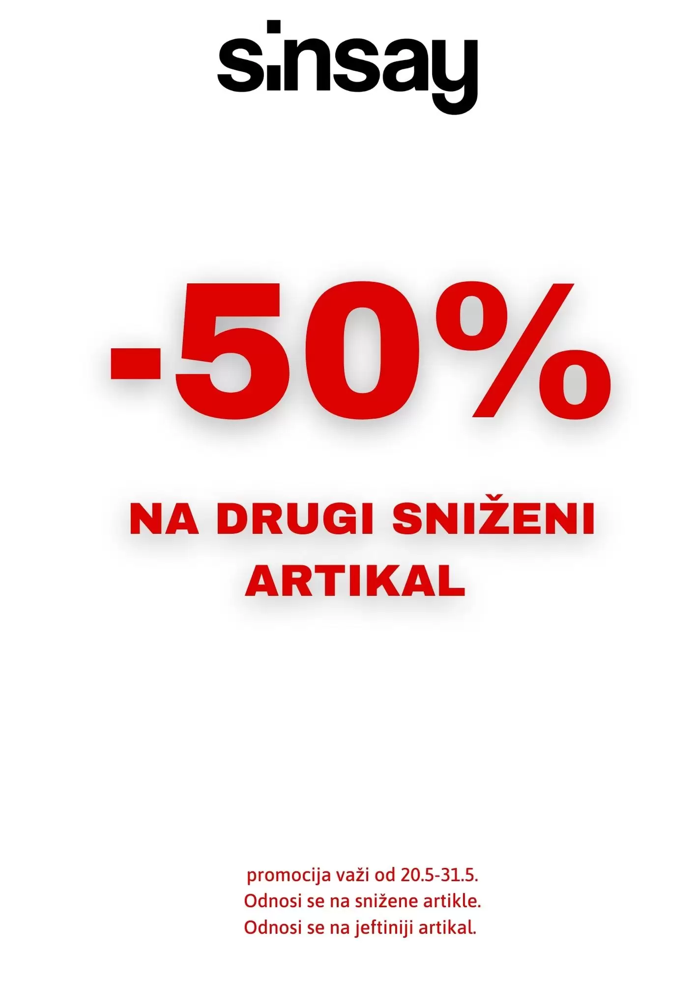 Sinsay BIH SUPER SNIŽENJE