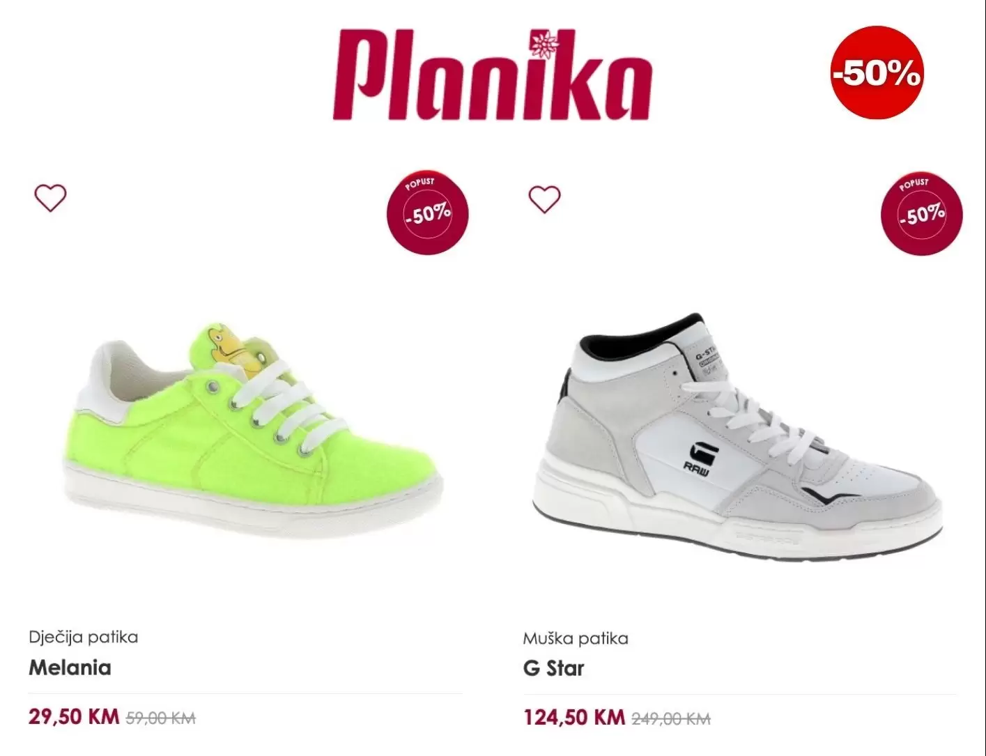 Planika ⇢Donosimo 14 modela SNIŽENIH 50%