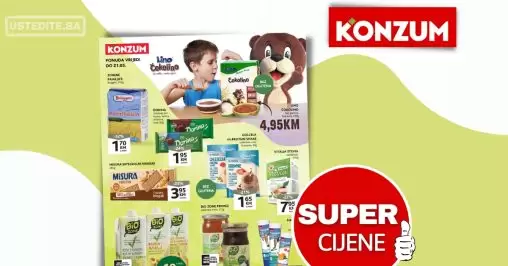 Konzum katalog ZDRAVE NAVIKE akcija do 21.5.2023.