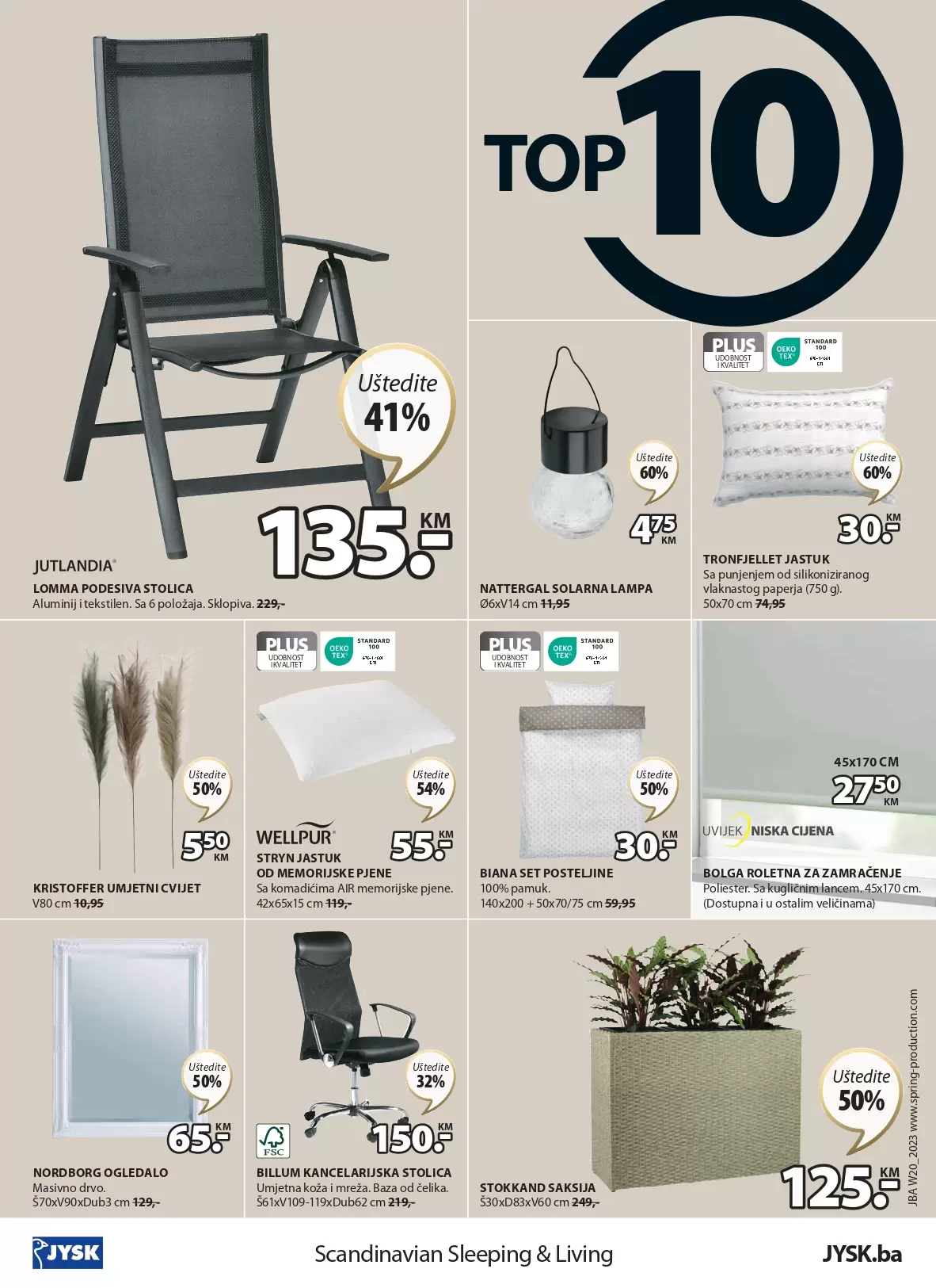 Jysk katalog SNIŽENJE DO 60% akcija 18-31.5.2023.