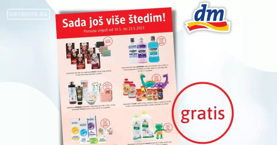dm GRATIS ⇢Sada još više štedim